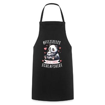 Offizielles Beste Mama Schlafshirt Pandabär Panda - Kochschürze - Schwarz - Vorne - AI Model Male 185 dark (185cm)