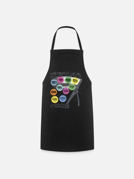 Vignette Auto Années 90 Nostalgie 1990 - Tablier de cuisine - noir