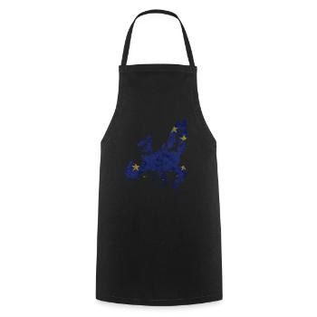 Europe - national border in national flag - Cooking Apron - black - Front - AI Model Male 185 dark (185cm)