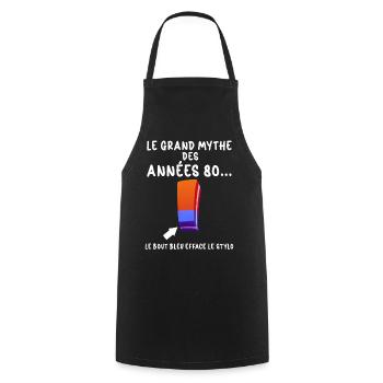 80s Eraser The Great Vintage Myth - Cooking Apron - black - Front - AI Model Male 185 dark (185cm)