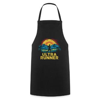 Ultramarathons Ultralauf Ultramarathon Läufer - Kochschürze - Schwarz - Vorne - AI Model Male 185 dark (185cm)