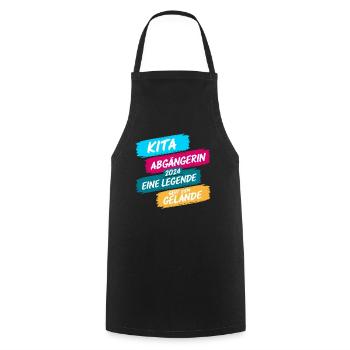 Daycare Leaver 2024 School Enrollment Schoolchild - Cooking Apron - black - Front - AI Model Male 185 dark (185cm)