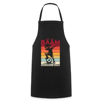 School enrollment back to school boys schoolchild 2024 - Cooking Apron - black - Front - AI Model Male 185 dark (185cm)