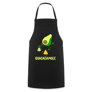 Frau Avocado Guacamole Vegetarisch Vegan Aperitif - Kochschürze - Schwarz - Vorne - AI Model Male 185 dark (185cm)