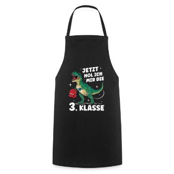 Enrolment Back to School Boys School Child 3rd Grade - Cooking Apron - black - Front - AI Model Male 185 dark (185cm)
