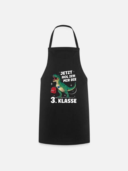 Einschulung Schulanfang Jungen Schulkind 3. Klasse - Kochschürze - Schwarz