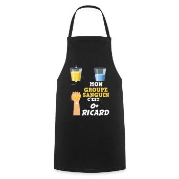 Humour alcool Jaune Homme Femme Super Dessin Cool - Tablier de cuisine - noir - Devant - AI Model Male 185 dark (185cm)