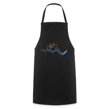 My Bike Emotions Gift Man or Woman Cyclist - Cooking Apron - black - Front - AI Model Male 185 dark (185cm)