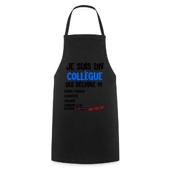 Amazing Man Work Co-worker - Cooking Apron - black - Front - AI Model Male 185 dark (185cm)