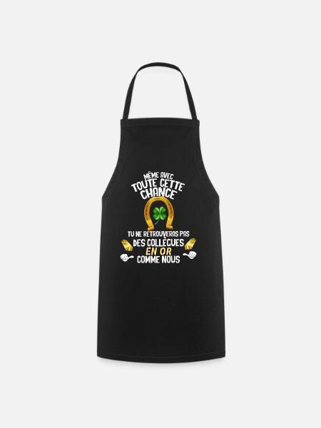 Collègue De Travail Départ Retraite Bonne Chance - Tablier de cuisine - noir