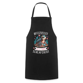 Official Best Mom Sleep Shirt Turtle - Cooking Apron - black - Front - AI Model Male 185 dark (185cm)