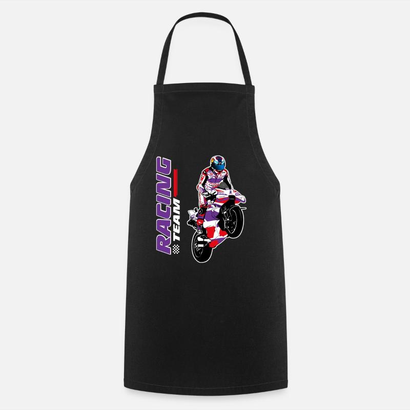 Moto Racing - Superbike - Tablier de cuisine - noir