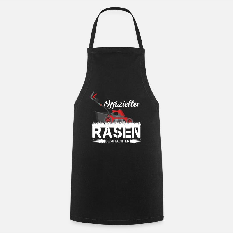 Rasenflüsterer Rasenmäher Gärtner Gartenpfleger - Kochschürze - Schwarz