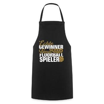 Floorball Floorballverein Unihockey Hockey Spruch - Kochschürze - Schwarz - Vorne - AI Model Male 185 dark (185cm)