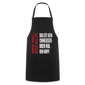 Biertrinker Geh mal Bier holen T-Shirt - Kochschürze - Schwarz - Vorne - AI Model Male 185 dark (185cm)