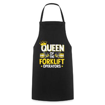 Forklift Driver Forklift Operator - Cooking Apron - black - Front - AI Model Male 185 dark (185cm)