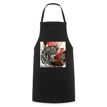 Wave - Cooking Apron - black - Front - AI Model Male 185 dark (185cm)