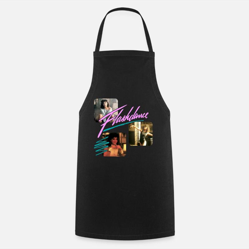 Flashdance 80s Design With Alex Owens - Cooking Apron - black