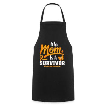 Leukemia Awareness Month Leukemia Survivor - Cooking Apron - black - Front - AI Model Male 185 dark (185cm)