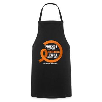 Leukemia Awareness Month Leukemia Survivor - Cooking Apron - black - Front - AI Model Male 185 dark (185cm)