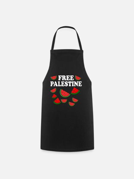 Free palestine - Cooking Apron - black