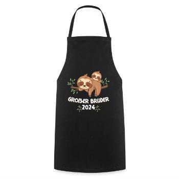 Big Brother 2024 Sloth - Cooking Apron - black - Front - AI Model Male 185 dark (185cm)