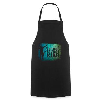 Roi archer - Tablier de cuisine - noir - Devant - AI Model Male 185 dark (185cm)