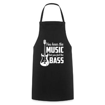 Vous entendez la musique mais vous sentez la basse drôle - Tablier de cuisine - noir - Devant - AI Model Male 185 dark (185cm)