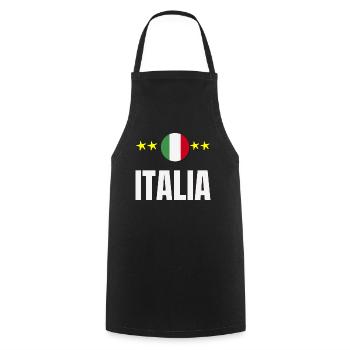 Italia Love Country Love Idée cadeau Design cool - Tablier de cuisine - noir - Devant - AI Model Male 185 dark (185cm)