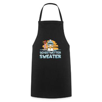 Möwe Leuchtturm Norddeutsche Schietwetter Strand - Kochschürze - Schwarz - Vorne - AI Model Male 185 dark (185cm)
