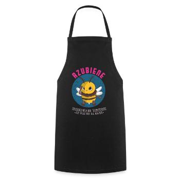 Trainee bee At some point I will understand trainee - Cooking Apron - black - Front - AI Model Male 185 dark (185cm)