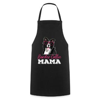 Border Collie Owner Mom Gift Glasses - Cooking Apron - black - Front - AI Model Male 185 dark (185cm)