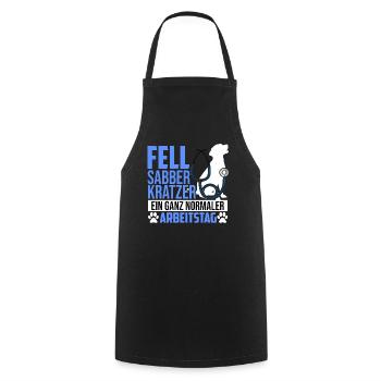 Amateur de chiens vétérinaire vétérinaire docteur chien profession - Tablier de cuisine - noir - Devant - AI Model Male 185 dark (185cm)