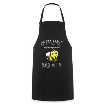 Damen Sumsi mit Po Optimismus Imker Bienen Honig - Kochschürze - Schwarz - Vorne - AI Model Male 185 dark (185cm)