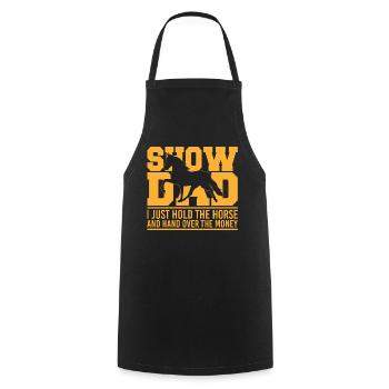 Horse Show Dad Hold The Horse - Cooking Apron - black - Front - AI Model Male 185 dark (185cm)