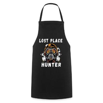 Caméra citation Lost Place Hunter Explorer cadeau - Tablier de cuisine - noir - Devant - AI Model Male 185 dark (185cm)