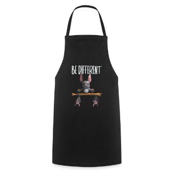 Sois un autre fan de rengaine avec des chauves-souris cool - Tablier de cuisine - noir - Devant - AI Model Male 185 dark (185cm)