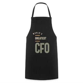 CFO Cadeau Drôle Titre d’emploi Profession - Tablier de cuisine - noir - Devant - AI Model Male 185 dark (185cm)