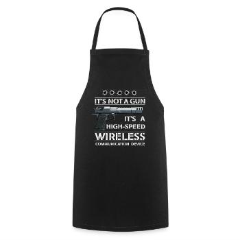 Its Not A Gun Meme Funny Its Not A Gun - Cooking Apron - black - Front - AI Model Male 185 dark (185cm)