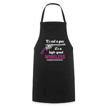 Its Not A Gun Meme Funny Its Not A Gun - Cooking Apron - black - Front - AI Model Male 185 dark (185cm)
