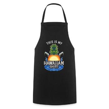 This Is My Hawaiian Palm Summer - Cooking Apron - black - Front - AI Model Male 185 dark (185cm)