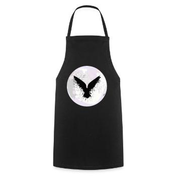 Beautiful Black Crow Raven Bird Watch. Birds Silho - Kochschürze - Schwarz - Vorne - AI Model Male 185 dark (185cm)
