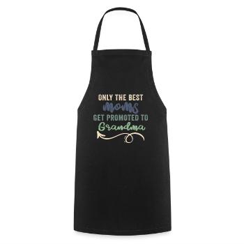 Seules les meilleures mamans sont promues à grand-mère - Tablier de cuisine - noir - Devant - AI Model Male 185 dark (185cm)