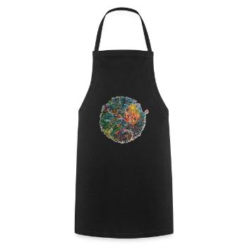 Save Planet Protect the Earth Warning Design - Cooking Apron - black - Front - AI Model Male 185 dark (185cm)