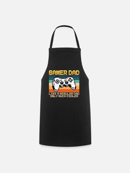 Gamer Dad Vintage - Kochschürze - Schwarz