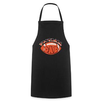 Football Papa Sports - Tablier de cuisine - noir - Devant - AI Model Male 185 dark (185cm)