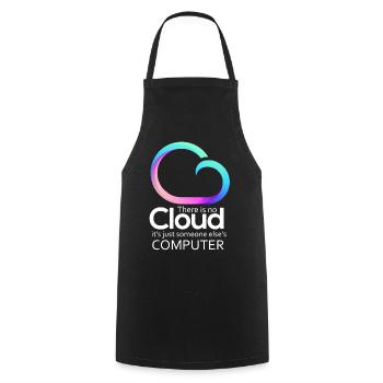 There Is No Cloud It's Just Someone Else's - Kochschürze - Schwarz - Vorne - AI Model Male 185 dark (185cm)