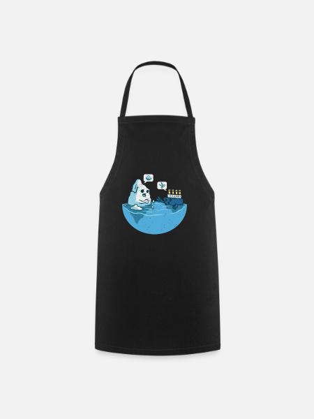 Ship Stone Scissors Paper Sarcastic - Cooking Apron - black