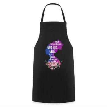 She Remembered Who She Was And The Game Changed - Cooking Apron - black - Front - AI Model Male 185 dark (185cm)