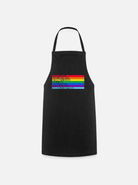 LGBTQ Science Is Real Black Lives Matter - Kochschürze - Schwarz